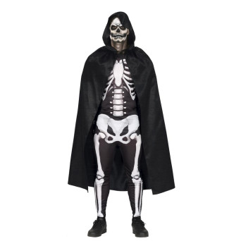 Capa de Terciopelo de color Negro de 130 Centímetros con Capucha