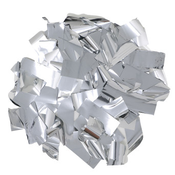 Cañón de 50 Centímetros con Confeti de color Plata 