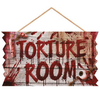 Cartel de Torture Room de 35 x 20 Centímetros