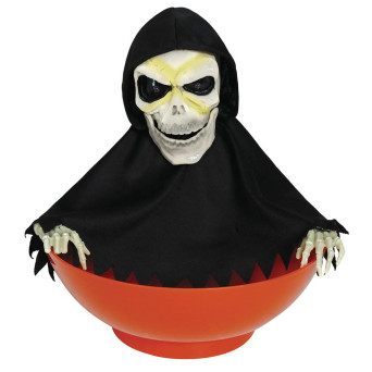 Bol de Esqueleto de 24 x 23 Centímetros con Luz, Sonido y Movimiento