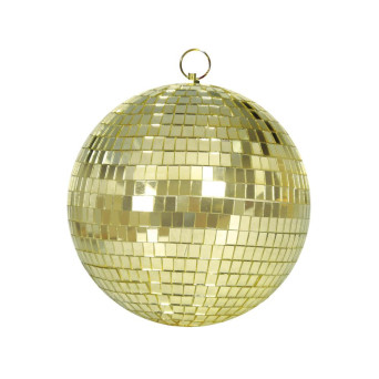 Bola de Discoteca de los años 70´s de 20 Centímetros de color Oro