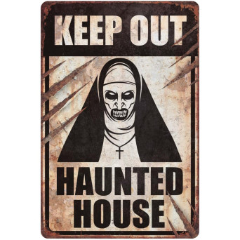 Cartel de Keep Out Haunted House de 24 x 36 Centímetros