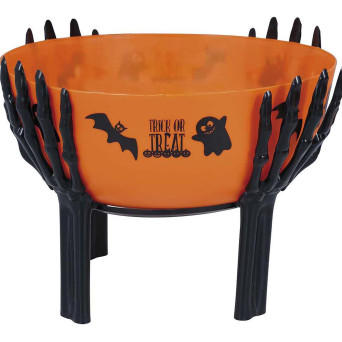 Bol de color Naranja de 26 x 18 Centímetros con Soporte