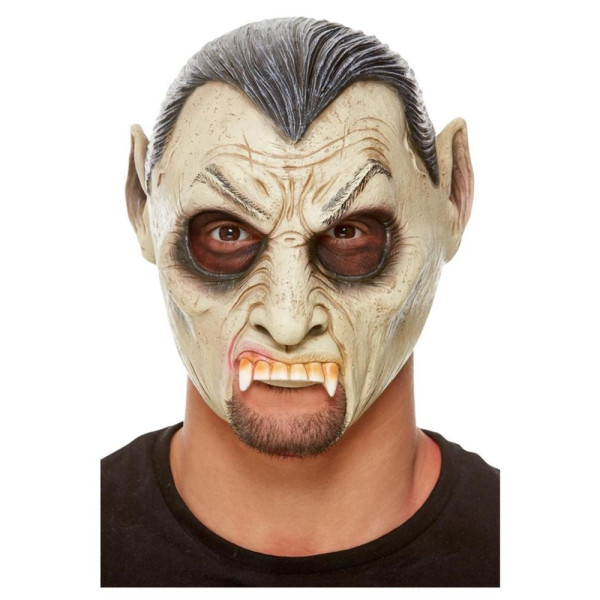 Máscara de Vampiro de color Gris para Adulto