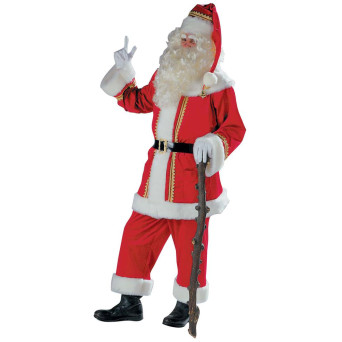 Disfraz de Papá Noel Terciopelo para Adulto