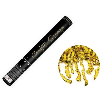 Cañón de 80 Centímetros con Confeti de color Oro