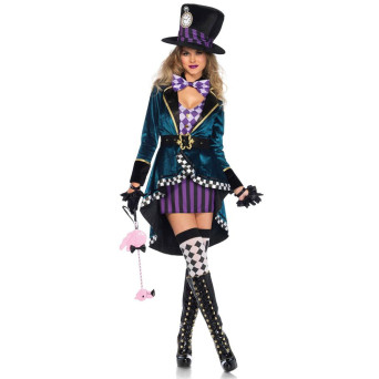 Disfraz de Sombrerera Encantadora para Adulto