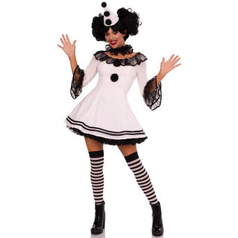 Disfraz de Payaso Pierrot para Adulto