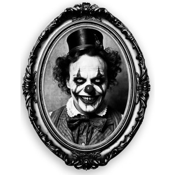 Cuadro Adhesivo de Payaso de 30 x 23 Centímetros