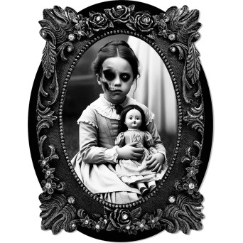 Cuadro Adhesivo de Niña de 30 x 23 Centímetros