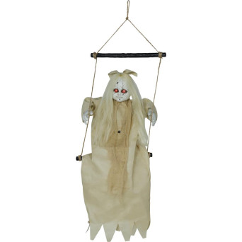 Muñeco de Niña en Columpio de 75 Centímetros con Luz y Sonido