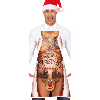 Delantal de Navidad Desnudo para Adulto