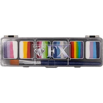 Paleta de Maquillaje al Agua Split Cakes Sparkle 6 Unidades de 6 Gramos de Diamond FX