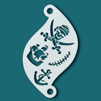 Plantilla de Pirata para Pintacaras de Superstar