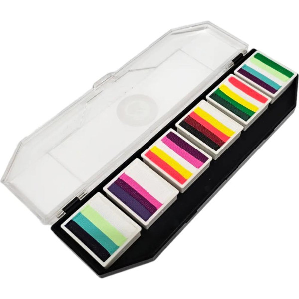 Paleta de Maquillaje al Agua Split Cakes Sokkertantes Spooky 6 Unidades de 10 Gramos de Cameleon