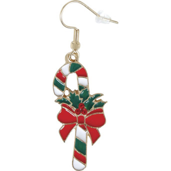 Pendientes de Bastón de Caramelo para Adulto