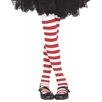 Medias de Rayas de color Rojo y Blanco Infantil