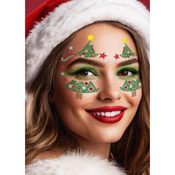 Gema Facial Adhesiva de Navidad