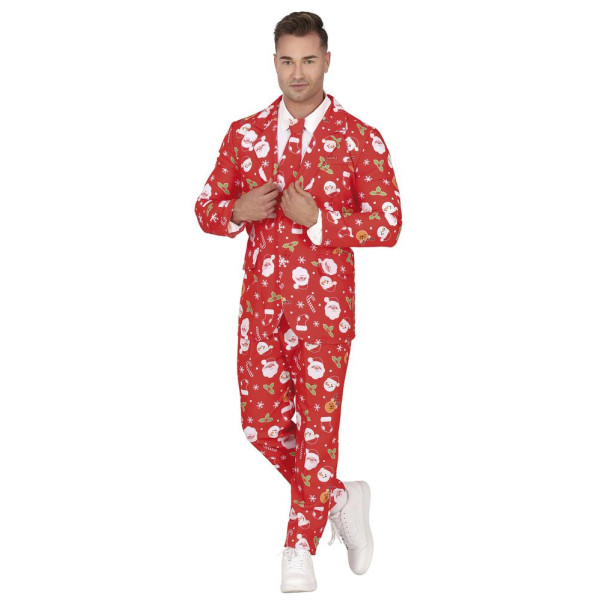 Traje de Navidad de color Rojo para Adulto