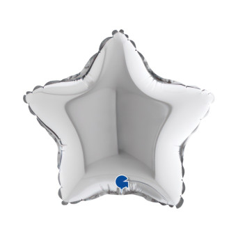 Globo Foil de Estrella de 23 Centímetros de color Plata