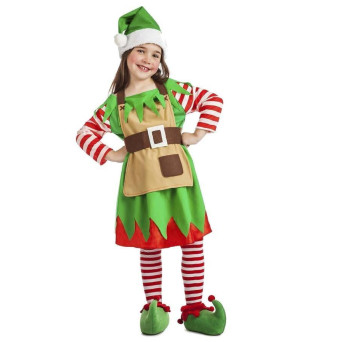 Disfraz de Elfa Rayas Infantil