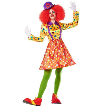 Disfraz de Payaso Lunares para Adulto