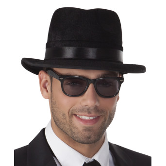 Gafas de Blues de color Negro para Adulto