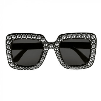 Gafas de Bling de color Negro para Adulto