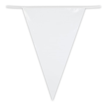 Guirnalda de Banderines de color Blanco de 10 Metros