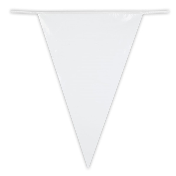 Guirnalda de Banderines de color Blanco de 10 Metros