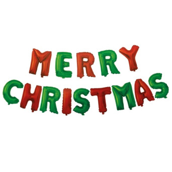 Globo Foil de Merry Christmas