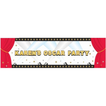 Banner de Hollywood Personalizable de 165,1 x 50,8 Centímetros