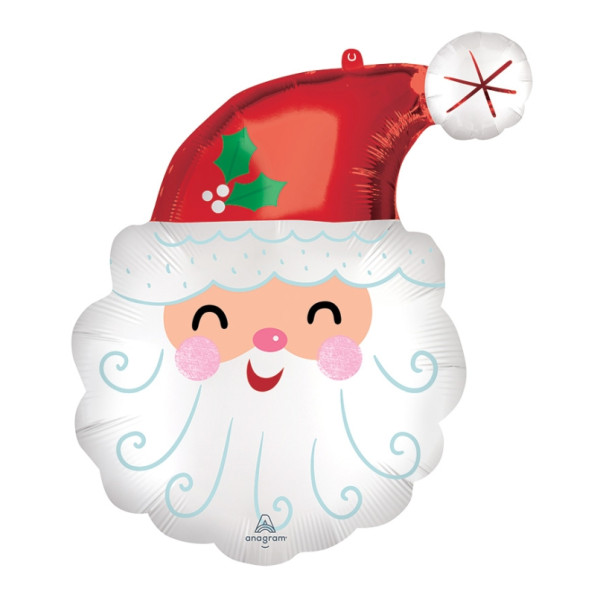 Globo Foil de Papá Noel Satinado de 69 Centímetros