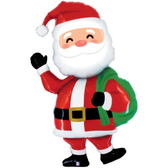 Globo Airloonz de Papá Noel Andante de 84 x 150 Centímetros