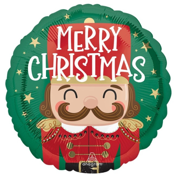 Globo Foil de Merry Christmas Cascanueces de 43 Centímetros