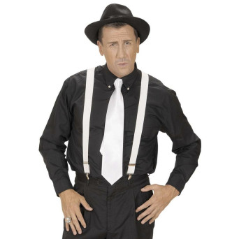 Tirantes de color Blanco Extra Largos de 115-120 Centímetros para Adulto