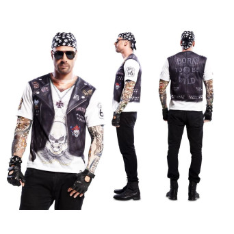 Camiseta de Hell Boy con Tatuajes para Adulto