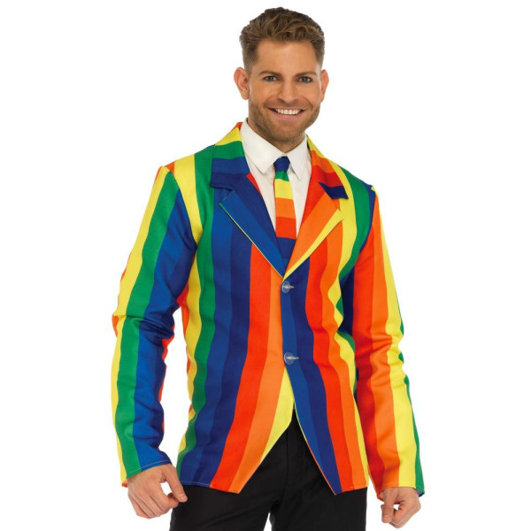 Chaqueta de Rainbow con Corbata para Adulto