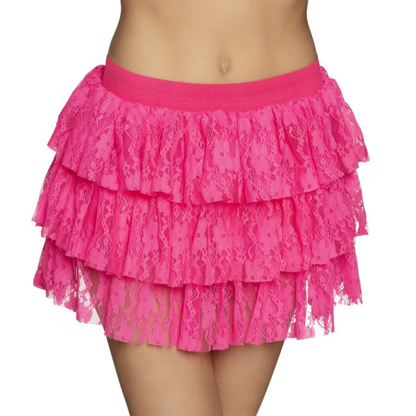 Falda de color Rosa Neón para Adulto