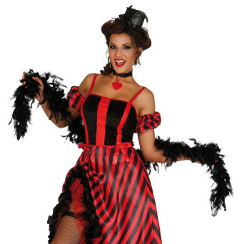 Boa de Plumas de color Negro de 1,80 Metros y 40 Gramos