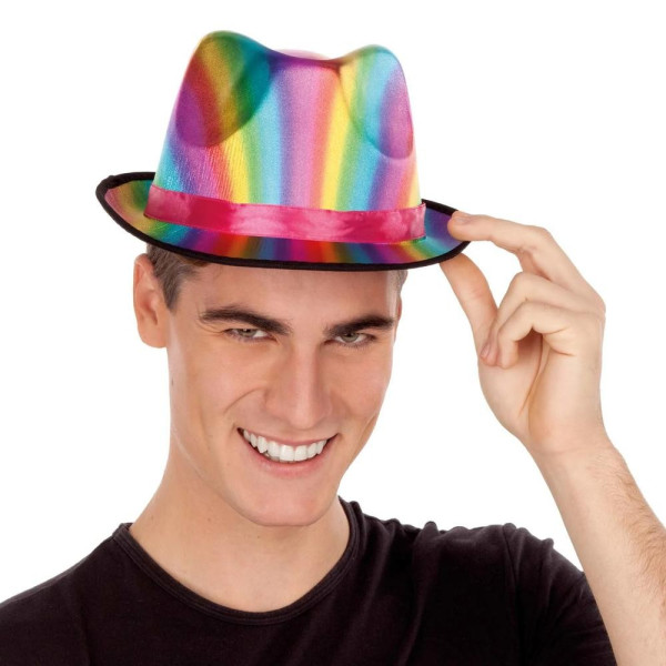 .Sombrero de Gánster Multicolor para Adulto