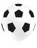  Globo Látex de Balón de Fútbol 50 Unidades R12 de 30 Centímetros 100% Biodegradable