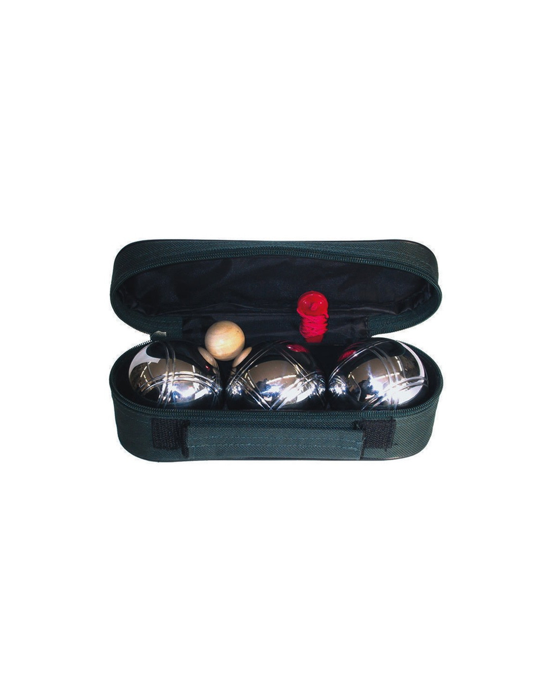 Set 3 bolas de petanca de acero cromado 6 cm - Distria.com