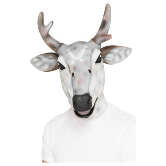Máscara de Ciervo de color Gris para Adulto