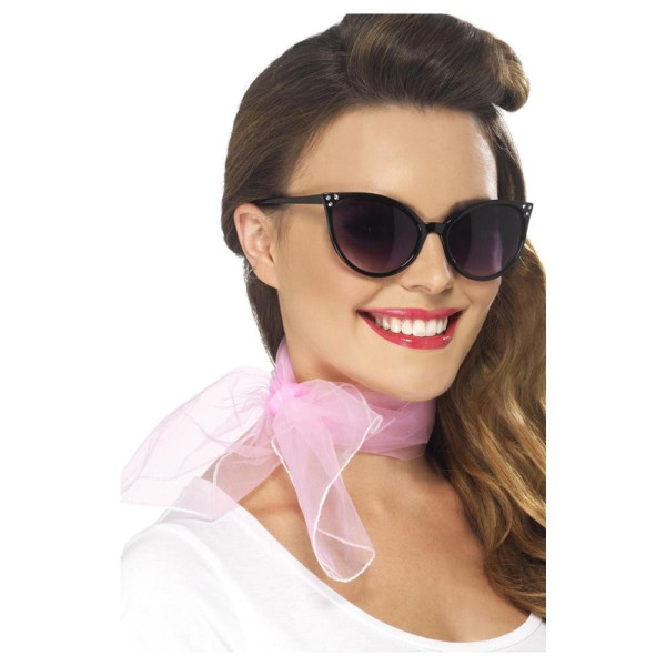 Pañuelo de Cuello de los años 50s de color Rosa para Adulto