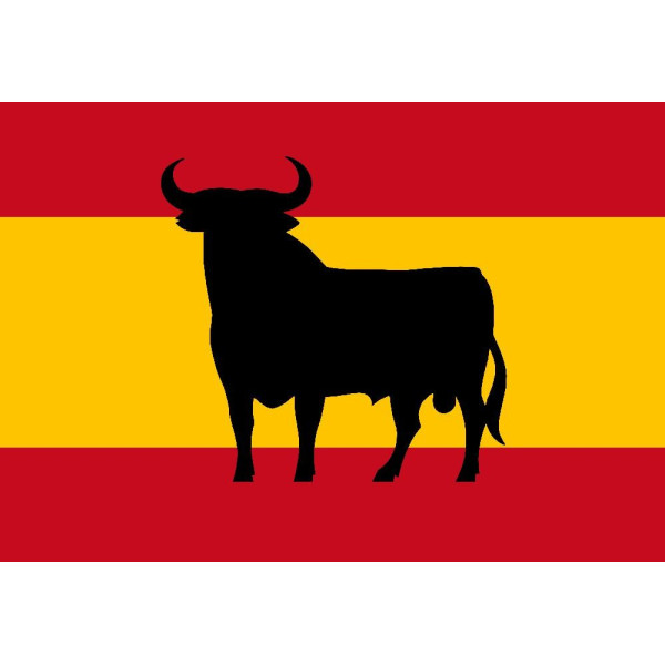 Bandera de Toro España de Poliéster Microperforada Reforzada