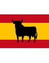 'Bandera de Toro España de Poliéster Microperforada Reforzada
