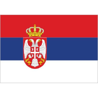Bandera de Serbia de Poliéster Microperforada Reforzada
