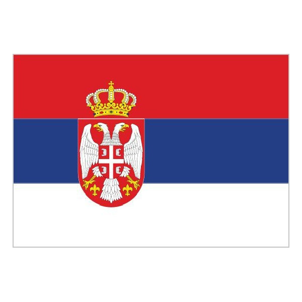 Bandera de Serbia de Poliéster Microperforada Reforzada