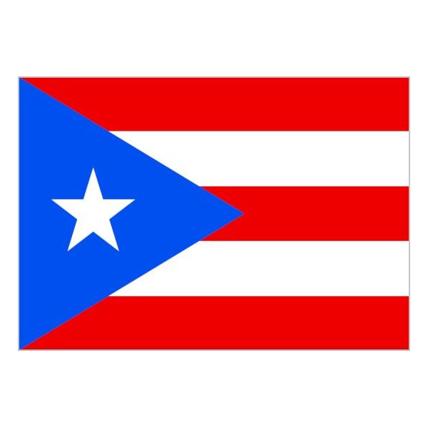 Bandera de Puerto Rico de Poliéster Microperforada Reforzada